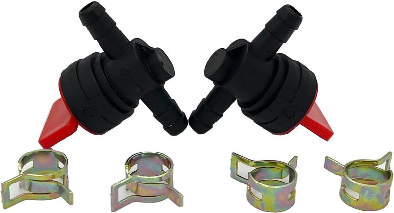 Maywall 1/4" Inline Gas Fuel Shut-Off Valve (2-Pack) - Compatible with 493960/698183/698181/697947/9494768/5019H/5019K - Fits Small Engine Lawn Mowers & Tractors - Image 3